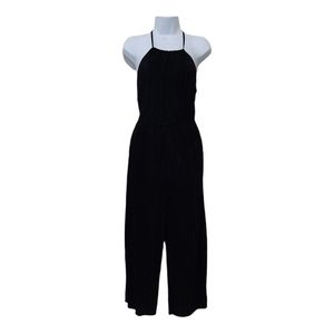 🌺H&M Divided Black Pleated Jumpsuit Black Size 8